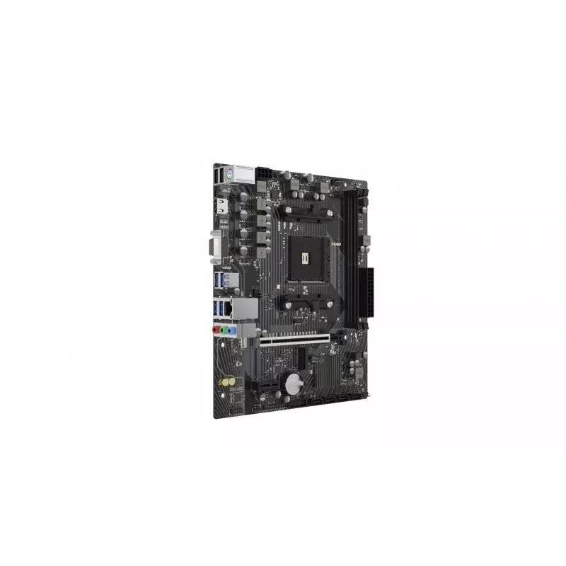 Sapphire A520M-E Micro ATX pagrindinė plokštė, Socket AM4, AMD A520, 2x DDR4 DIMM, max 64 GB, PCIe 3.0 x16/x1, SATA III, Gigabit LAN