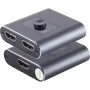 HDMI jungiklis ShiverPeaks SP05-02010 2x1 dvikryptis metalinis korpusas 4K2K