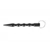 Taktinis rašiklis GUARD YC-008-BL – kompaktiškas duraliuminis rašiklis su stiklo daužytuvu, 150 mm, 50 g, juodas