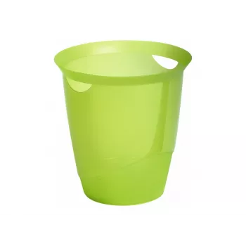 Apvali šiukšliadėžė Durable TREND 31,5 cm žalia permatoma