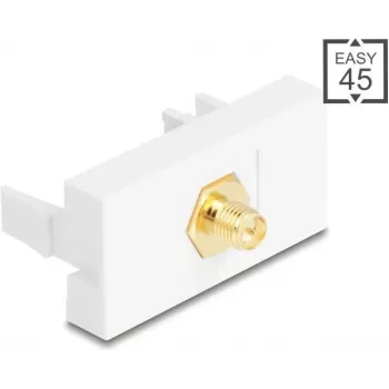 DELOCK adapteris RP-SMA vyriškas į RP-SMA moteriškas baltas 90903