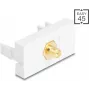 DELOCK adapteris RP-SMA vyriškas į RP-SMA moteriškas baltas 90903