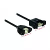 USB laidas DeLOCK USB 2.0 B/A 0,25 m