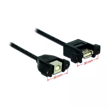 USB laidas DeLOCK USB 2.0 B/A 0,25 m