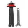 Kampinis šlifuoklis YATO YT-82826, 18V Li-Ion 2Ah, 125 mm diskas, 10 000 aps./min., M14 sriegis, beįrankis reguliuojamas gaubtas