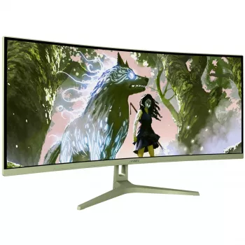 Išlenktas kompiuterio monitorius Arozzi Nova 34 colių (86,4 cm) 3440×1440 21:9 LED 1 ms Žalias