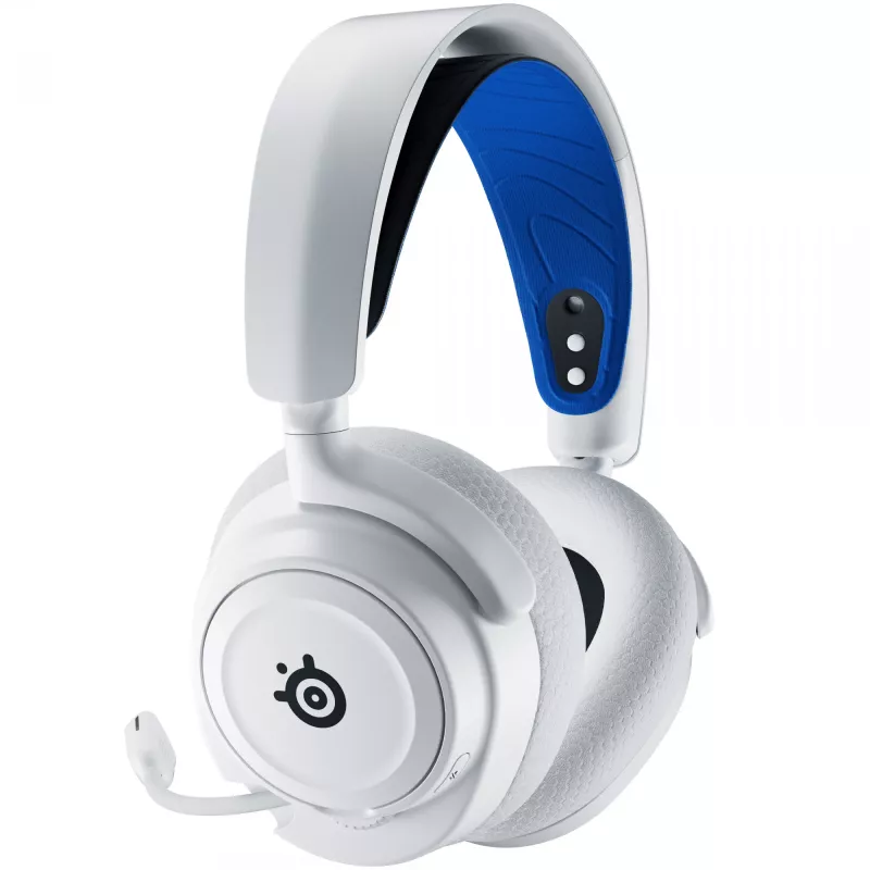 Ausinės SteelSeries Arctis Nova 7P Wireless baltos/mėlynos