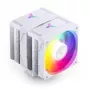 CPU aušintuvas Jonsbo CR-3000E Dual-Tower ARGB White, dvibokštis oro aušintuvas su ARGB apšvietimu