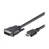 Goobay DVI-D/HDMI laidas, nikeliuotas | 50580 | DVI-D kištukas Single-Link (18+1 kontaktas) | HDMI kištukas (A tipas) | 2 m