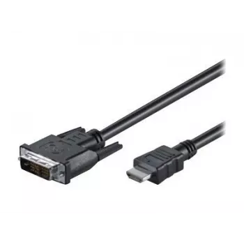 Goobay DVI-D/HDMI laidas, nikeliuotas | 50580 | DVI-D kištukas Single-Link (18+1 kontaktas) | HDMI kištukas (A tipas) | 2 m