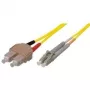 Tecline exertis Connect šviesolaidinis pataikinis kabelis SC vienmodis (M) – LC vienmodis (M), 3 m, 9/125 µm, OS2, geltonas (39989603)