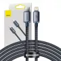 Baseus CAJY000301 mobiliojo telefono laidas pilkas 2 m USB C Lightning