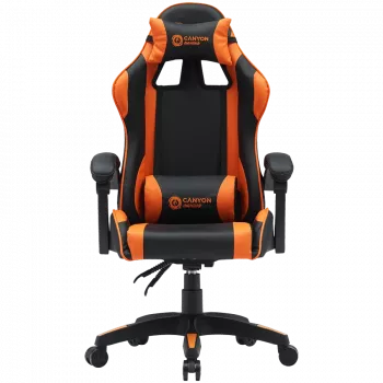 Žaidimų kėdė CANYON Core SGCH2 Juoda Oranžinė – ergonomiškas dizainas, reguliuojamas aukštis