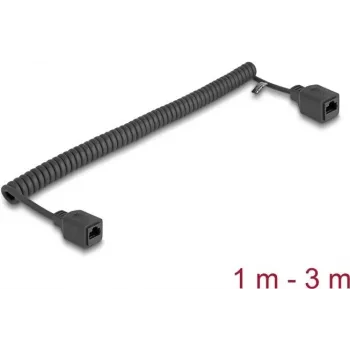 Tinklo kabelis DeLOCK 90673 RJ-45 Cat5e 3 m juodas