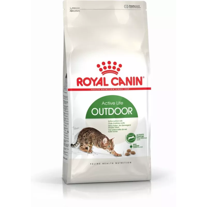 Sausas kačių ėdalas Royal Canin Active Life Outdoor 4 kg – suaugusioms, paukštiena, 30% baltymų, 20% riebalų