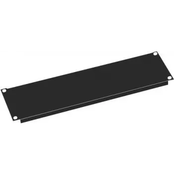 VALUE užpildymo panelis - juoda RAL 9005 - 3U - 48,3 cm (19 colių)