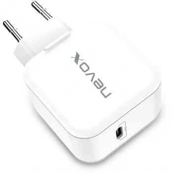nevox 20W USB-C PD įkroviklis baltas maitinimo adapteris
