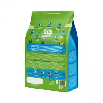 Sausas šunų maistas Animal Island Super Salmon – suaugusiems, be grūdų, 3 kg, 32% baltymų, 16% riebalų