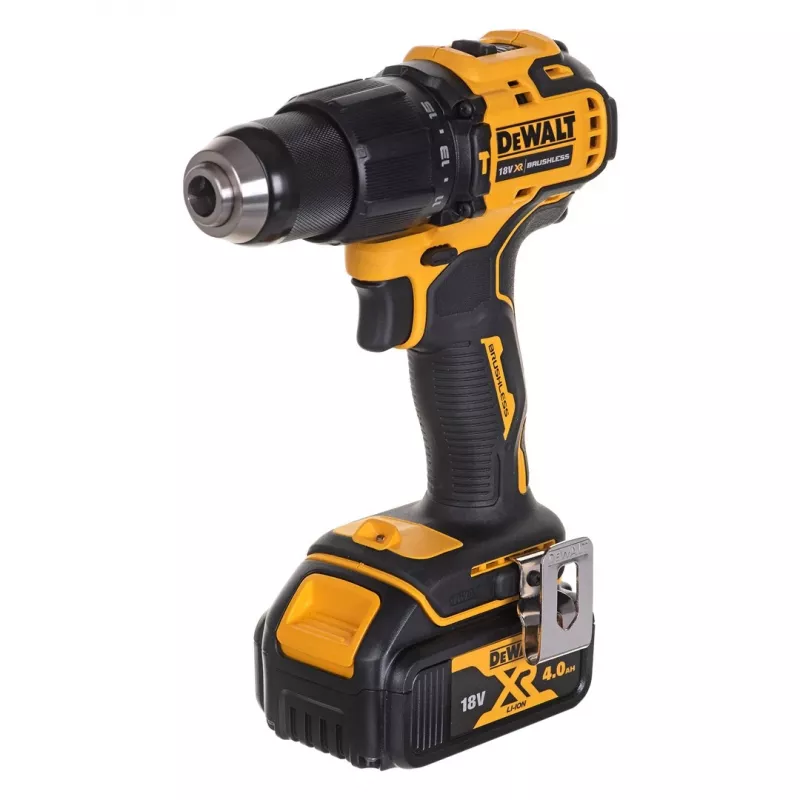 Belaidžių elektrinių įrankių rinkinys DeWalt DCK2062M2T — 18V, gręžtuvas DCD709 + smūginis suktuvas DCF809 1/4 colio, 2×4,0Ah akumuliatoriai, dėklas TSTAK II