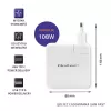 Qoltec GaN Charger FAST 108W | 5-20V | 3-4.7A | USB C | Baltas