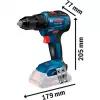 Bosch GSR 18V-55 Professional - belaidis gręžtuvas/suktuvas 1800 RPM juoda, mėlyna