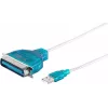 Spausdintuvo lygiagretusis kabelis ShiverPeaks 75607 1,2 m USB-Centronics