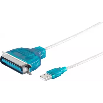 Spausdintuvo lygiagretusis kabelis ShiverPeaks 75607 1,2 m USB-Centronics