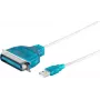 Spausdintuvo lygiagretusis kabelis ShiverPeaks 75607 1,2 m USB-Centronics