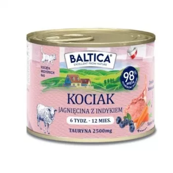 BALTICA regional flavours Kačiuko ėriena su kalakutiena – šlapias kačių ėdalas – 185g