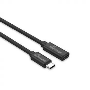 USB-C į USB-C laidas MediaRange MRCS245 USB 3.2 Gen 1 (3.1 Gen 1) 2 m 5 Gbit/s 60 W Juoda