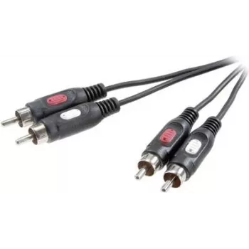 SpeaKa Professional RCA garso jungiamasis kabelis [2x RCA-kištukas - 2x RCA-kištukas] 10 m juodas (SP-7870624)