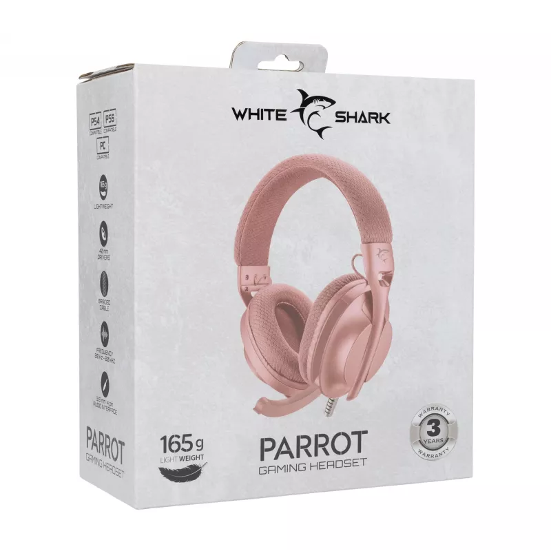 Ausinės White Shark GH-2440 Parrot Pink