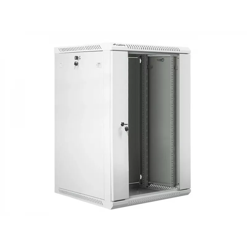 Sieninis tinklo stovas Lanberg WF01-6618-10S 18U 19 inch 600x600x907 mm pilkas