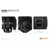 be quiet! Dark Rock Elite procesoriaus oro aušintuvas 13,5 cm juodas 1 vnt.