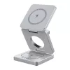 Belaidė įkrovimo stotelė BlitzWolf BW-IW30 3 viename greitojo įkrovimo stotelė iPhone ir Samsung, belaidis 3 įrenginių įkrovimas