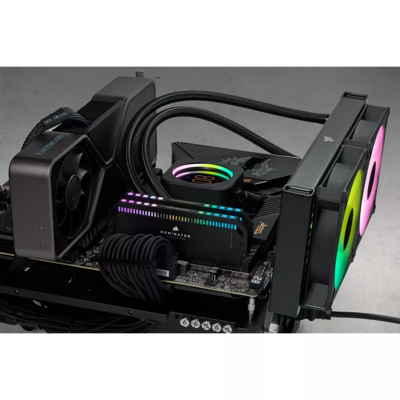 Corsair Dominator Platinum DDR5 64 GB (2x 32 GB) 6400 MHz C32 juodas
