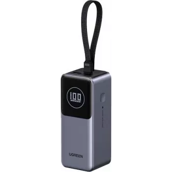 UGREEN Powerbank PB723 20000 mAh 130W dvipusis greitasis įkrovimas, pilka, universali