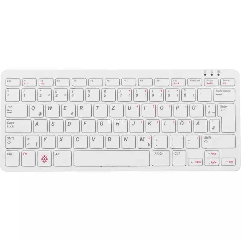 Laidinė USB klaviatūra Raspberry Pi KEYBOARD DE RB-TASTA01W – vokiškas išdėstymas