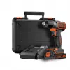 Gręžtuvas Black & Decker ASD18K-QW, be raktelio, 1,5 Ah, juodos/oranžinės spalvos