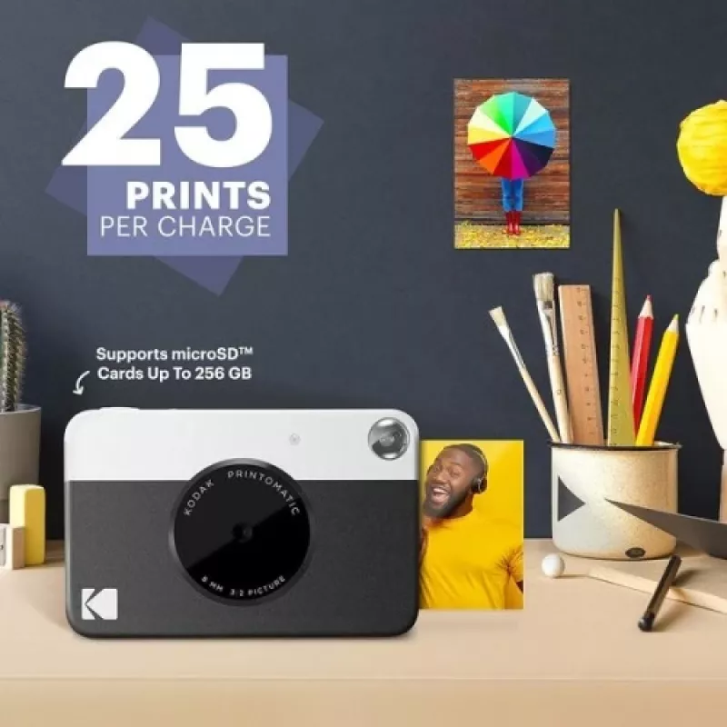 Kodak PRINTOMATIC momentinė spausdinimo kamera, 2x3'', juoda