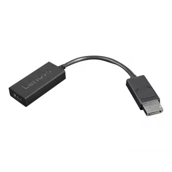 Lenovo 4X90R61023 vaizdo kabelio adapteris 0,225 m DisplayPort HDMI A tipo (standartinis) Juoda