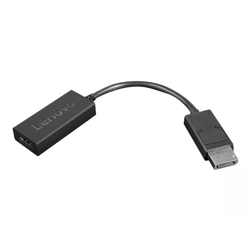Lenovo 4X90R61023 DisplayPort–HDMI 2.0b adapteris, DP kištukas – HDMI lizdas, 22,5 cm, 4K, juodos spalvos