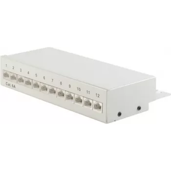 Pataisų skydelis ShiverPeaks S/CONN 75077, RJ-45, Cat6a, metalinis, pilkas