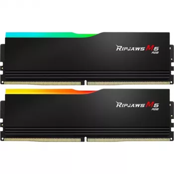 G.Skill Ripjaws M5 RGB 48 GB DDR5-6000 (2x 24 GB) Dual-Kit, juoda, F5-6000J3036F24GX2-RM5RK, INTEL XMP