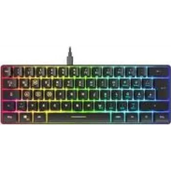 SPEEDLINK Gaming Keyboard LETOS RGB 60% klaviatūra juoda mažmeninė (SL-670014-BK)