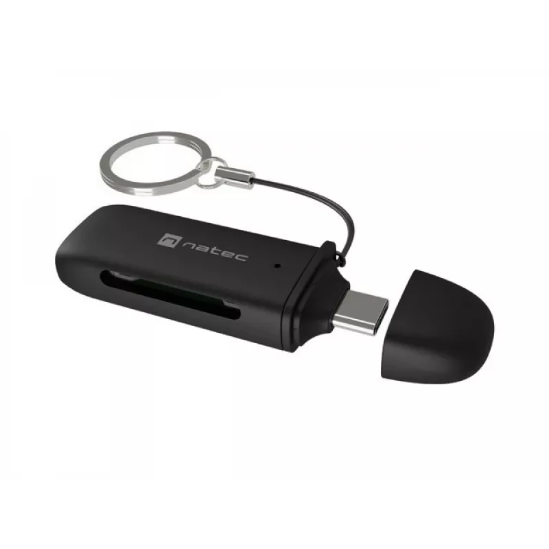 Kortelių skaitytuvas NATEC SCARAB C SD/Micro SD USB 3.2 Gen 1 Juodas (NCZ-2365)