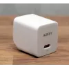 Mini tinklo įkroviklis AUKEY PA-Y20S Baltas 1xUSB-C 20W PD Power Delivery