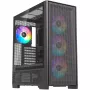 Korpusas Silentware Air 2000 A-RGB Black, mid-tower, grūdinto stiklo šoninis dangtelis