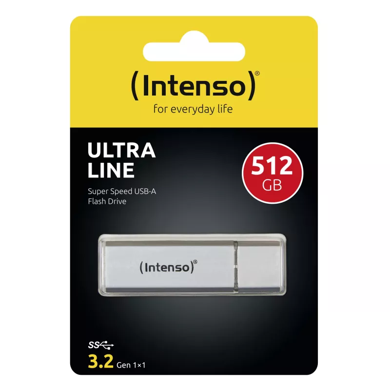 USB atmintukas Intenso 512 GB USB Type-A 3.2 Gen 1 Sidabrinis