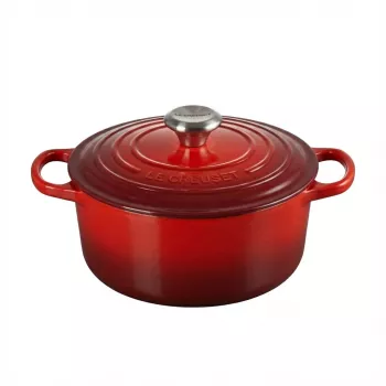 Le Creuset Signature ketaus apvalus puodas 18 cm raudonas